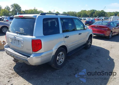 2005 Honda Pilot Ex-L из США, поврежденный, VIN 2HKYF18545H514841